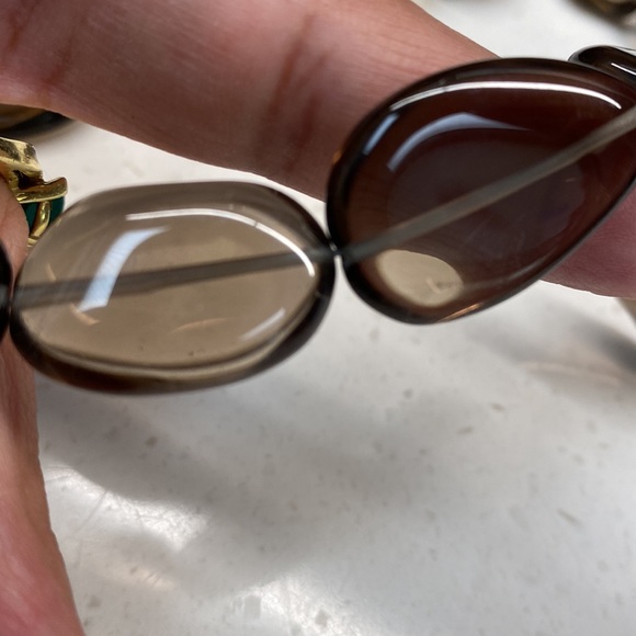 Natural Smoky Quartz Necklace Oval Smooth Beaded. Single strand, Rare find - Picture 5 of 11